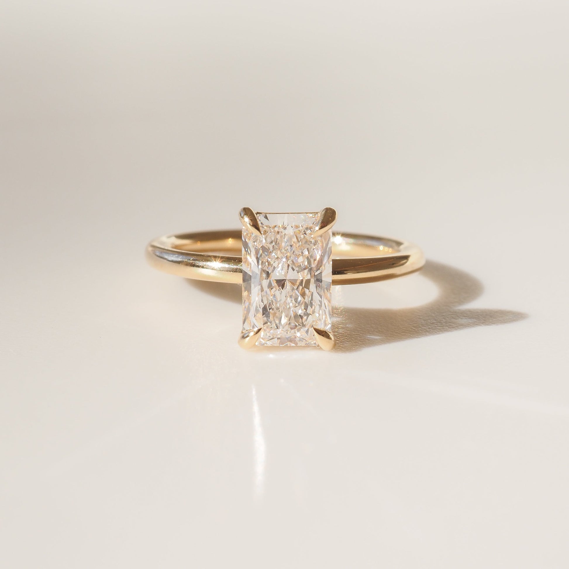 1.50 CT Radiant Lab-Created Diamond Solitaire Engagement Ring 1