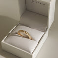 Load image into Gallery viewer, Timeless Ribbed Gold Wedding Band for Her 7
