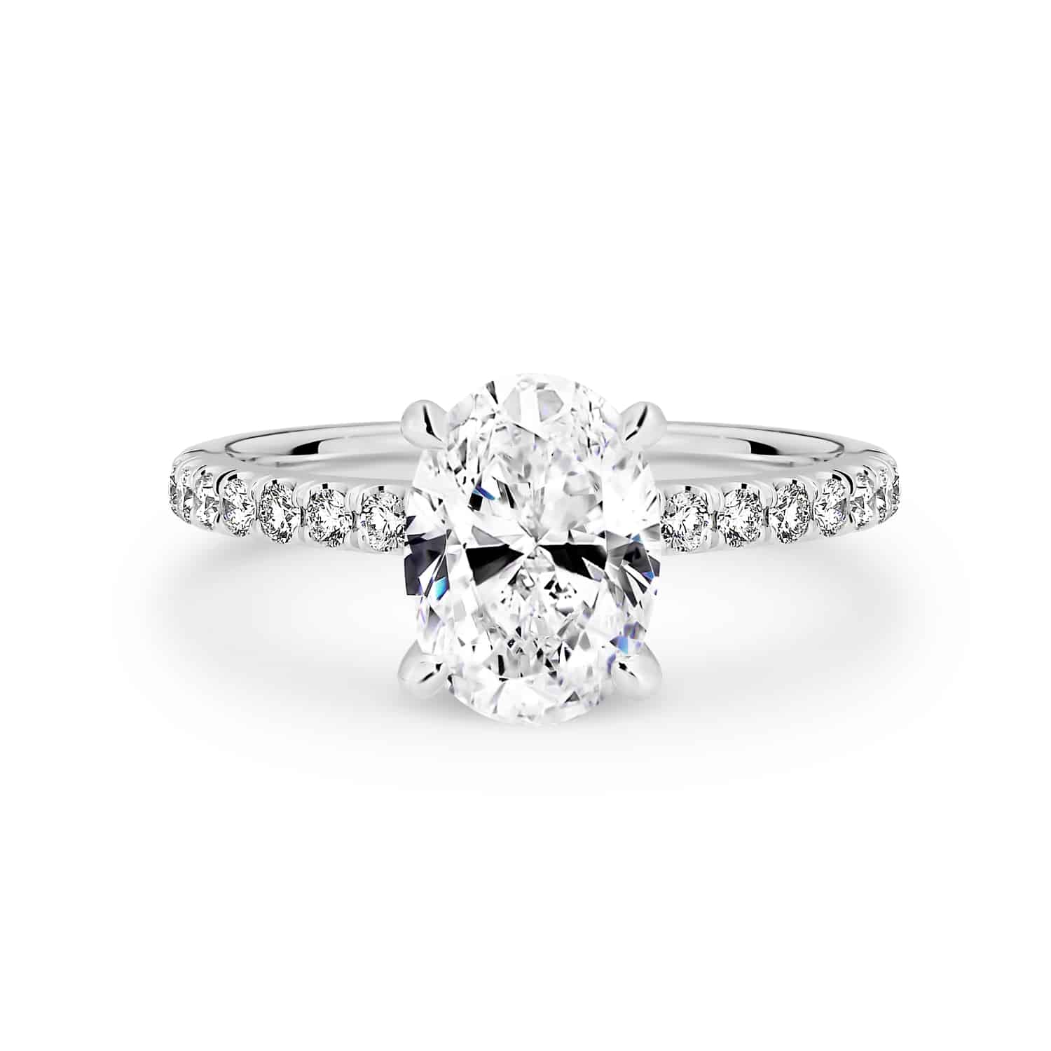 Solitaire-Oval Lab Grown Diamond Engagement Ring