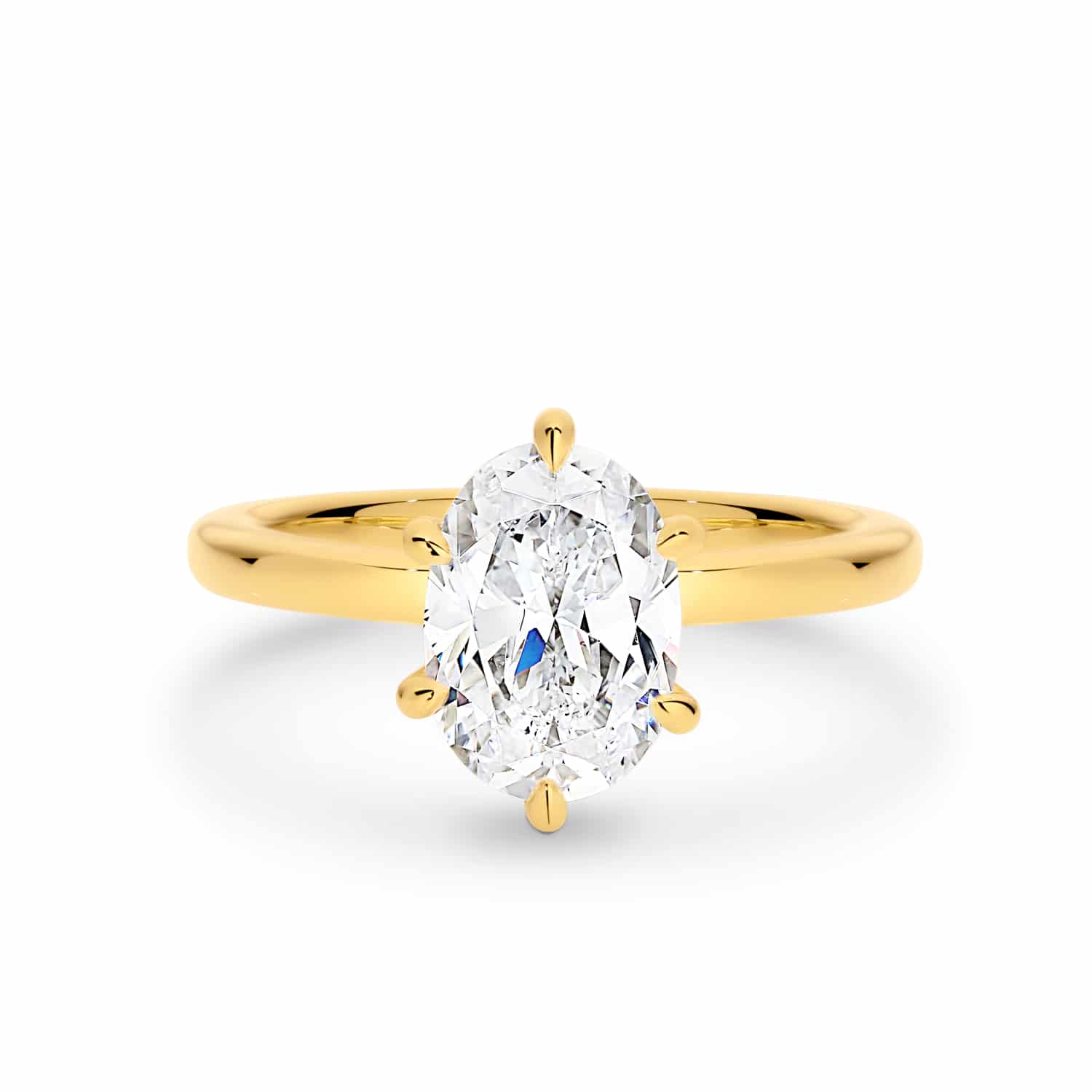 Solitaire-Oval Lab Grown Diamond Engagement Ring