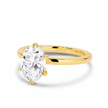 Solitaire-Oval Lab Grown Diamond Engagement Ring