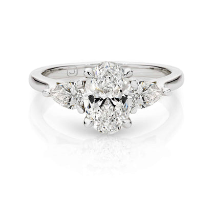 Solitaire-Oval Lab Grown Diamond Engagement Ring