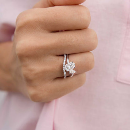 Hidden Halo-1.5 CT Round Lab Grown Diamond Engagement Ring
