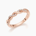 Load image into Gallery viewer, 0.2 CT Round Twisted Wedding Band
