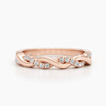 Load image into Gallery viewer, 0.2 CT Round Twisted Wedding Band
