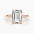 Load image into Gallery viewer, 3.01ct Emerald E- VS Solitaire Diamond Engagement Ring
