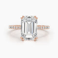 Load image into Gallery viewer, 5.02ct Emerald G- VS Pave Diamond Engagement Ring
