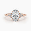 Load image into Gallery viewer, Radiant 2.42 CT Oval Lab-Grown Diamond Trio Engagement Ring 3
