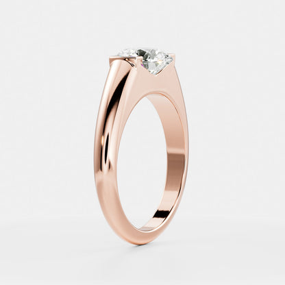 Solitaire- 1.0 CT Oval Moissanite Engagement Ring