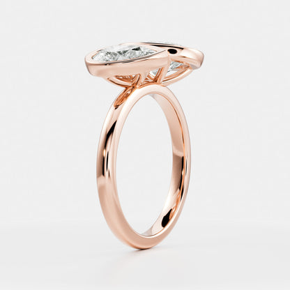 Solitaire-Oval Lab Grown Diamond Engagement Ring