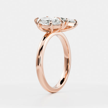 Solitaire-Oval Lab Grown Diamond Engagement Ring