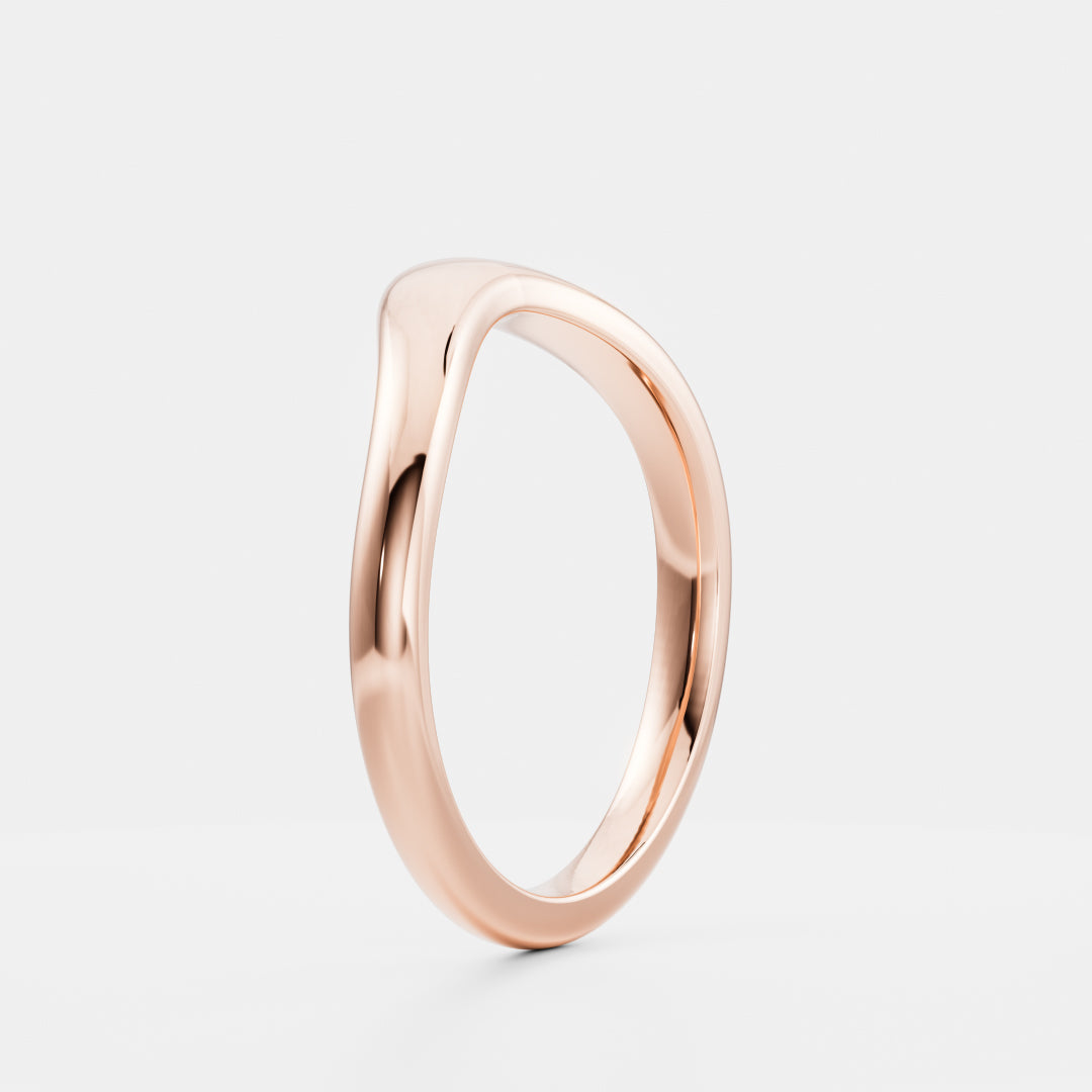 Plain Curved- Wedding Band