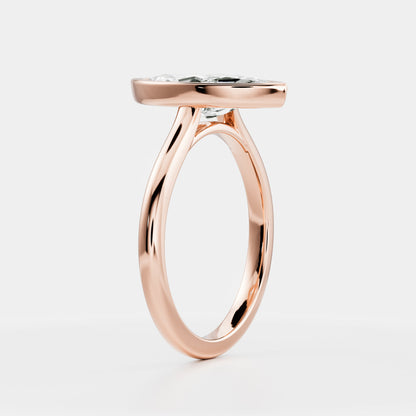 Solitaire-Oval Lab Grown Diamond Engagement Ring