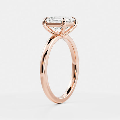 Solitaire- 1.0 CT Oval Moissanite Engagement Ring