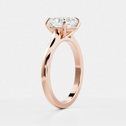 Solitaire- 1.0 CT Oval Moissanite Engagement Ring