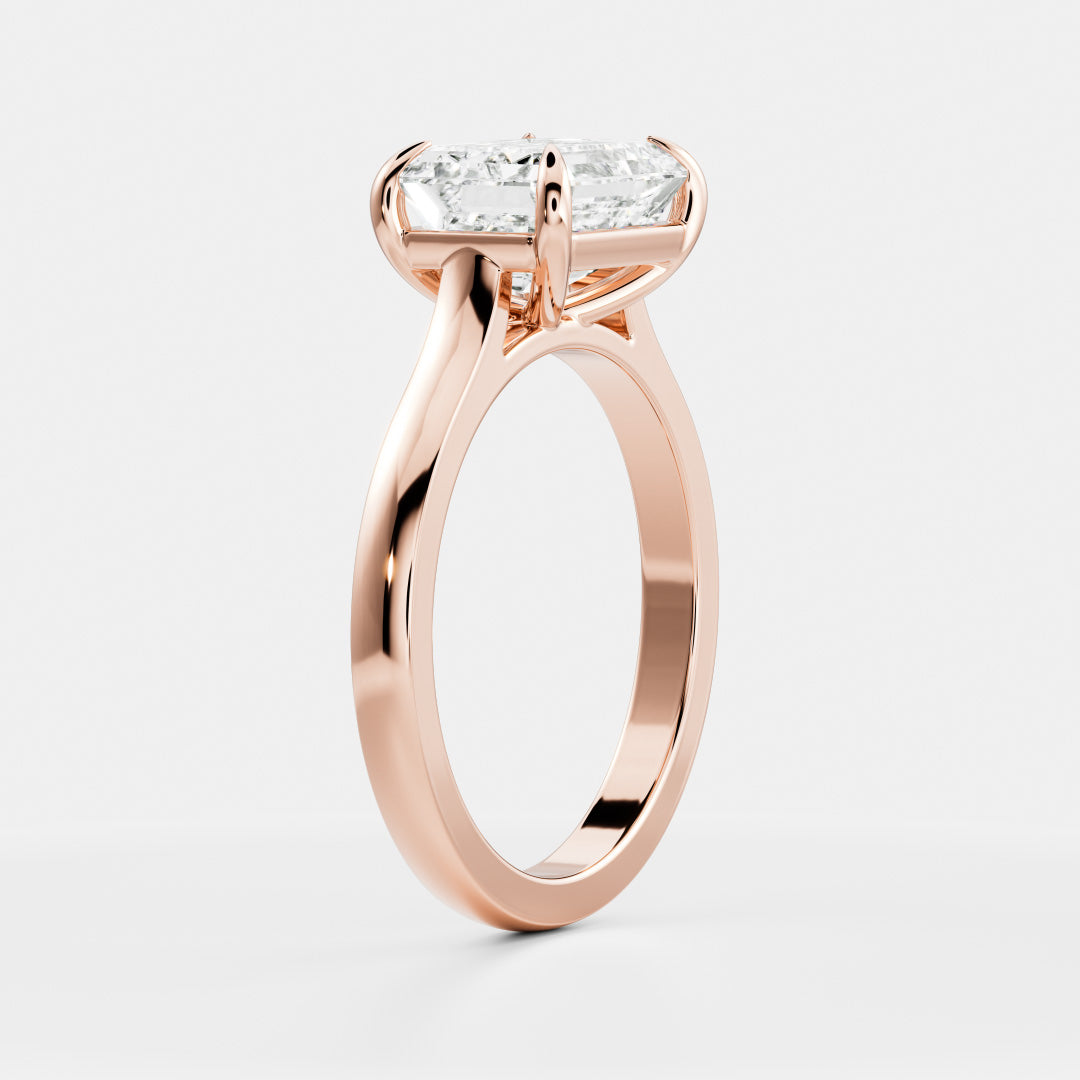Solitaire- 1.0 CT Oval Moissanite Engagement Ring