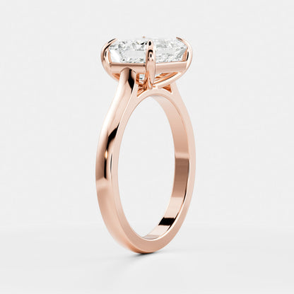 Solitaire- 1.0 CT Oval Moissanite Engagement Ring
