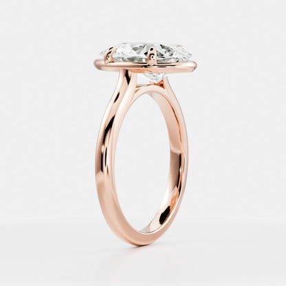 Solitaire-Oval Lab Grown Diamond Engagement Ring