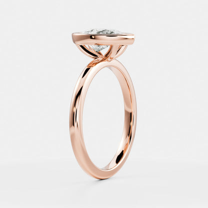 Solitaire- 1.0 CT Oval Moissanite Engagement Ring
