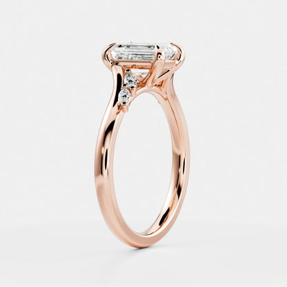 Solitaire- 1.0 CT Oval Moissanite Engagement Ring