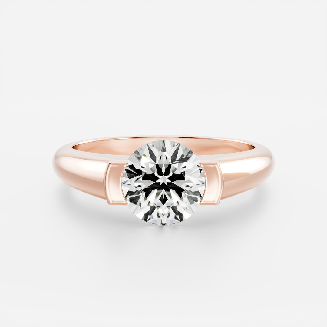 Solitaire- 1.0 CT Oval Moissanite Engagement Ring