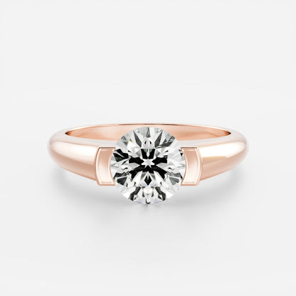 Solitaire- 1.0 CT Oval Moissanite Engagement Ring