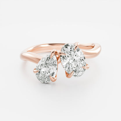 Solitaire-Oval Lab Grown Diamond Engagement Ring
