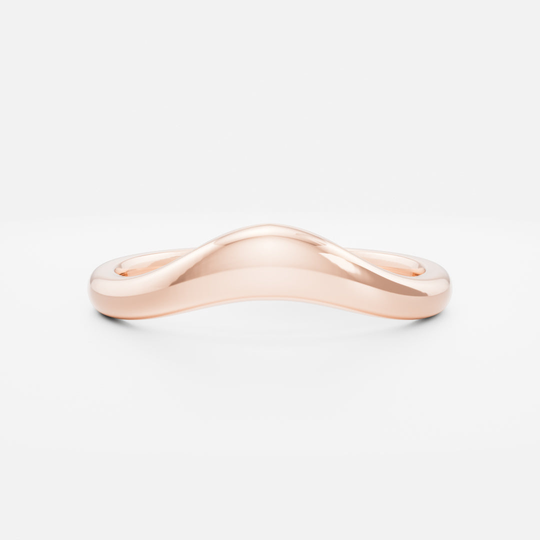 Plain Curved- Wedding Band