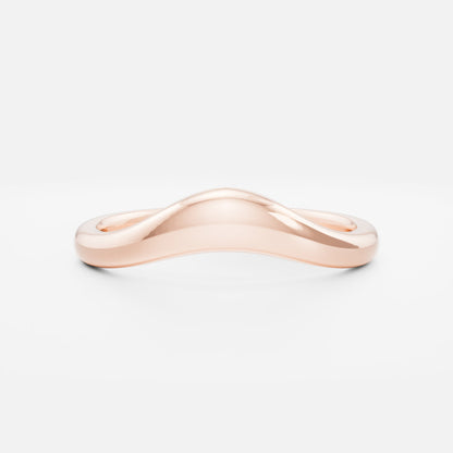 Plain Curved- Wedding Band