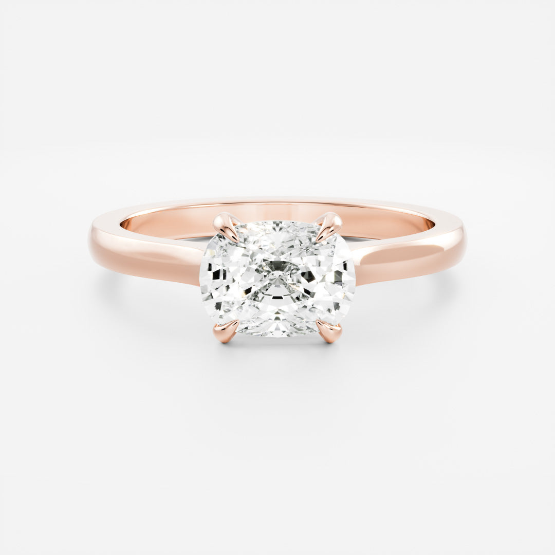 Solitaire-Oval Lab Grown Diamond Engagement Ring