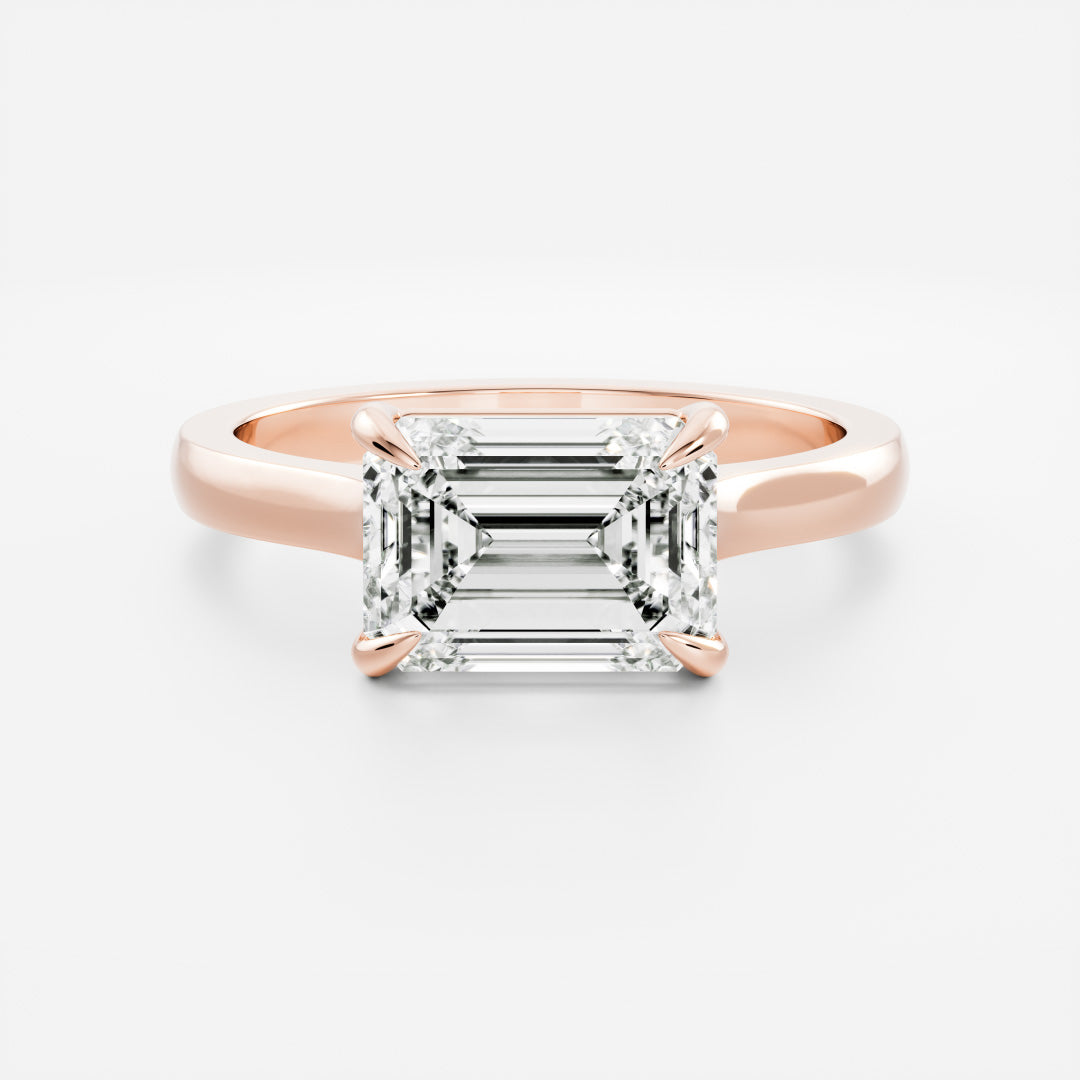 Solitaire- 1.0 CT Oval Moissanite Engagement Ring