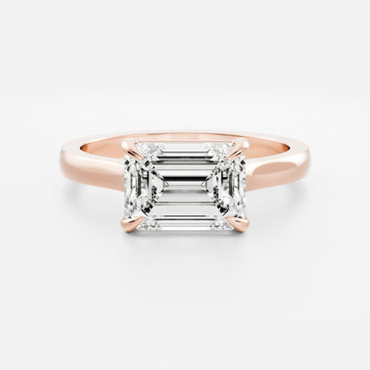 Solitaire- 1.0 CT Oval Moissanite Engagement Ring