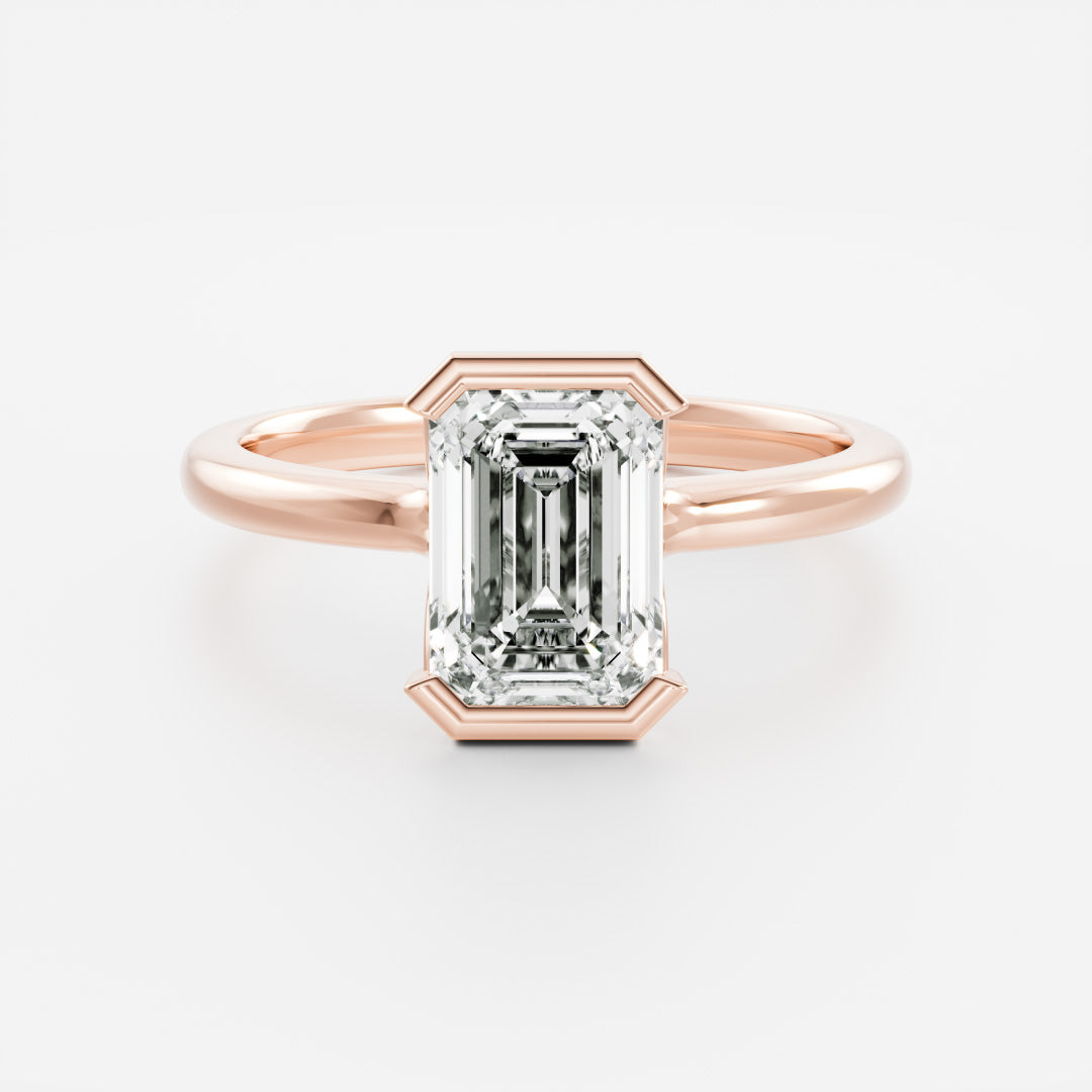 Solitaire- 1.0 CT Oval Moissanite Engagement Ring