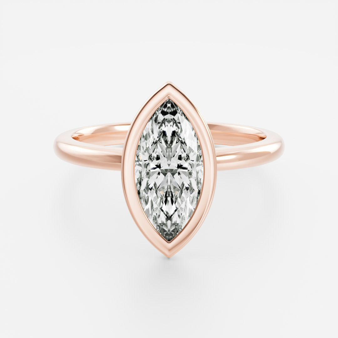 Solitaire- 1.0 CT Oval Moissanite Engagement Ring