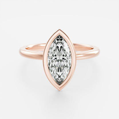 Solitaire-Oval Lab Grown Diamond Engagement Ring