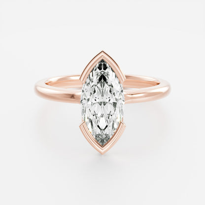 Solitaire-Oval Lab Grown Diamond Engagement Ring
