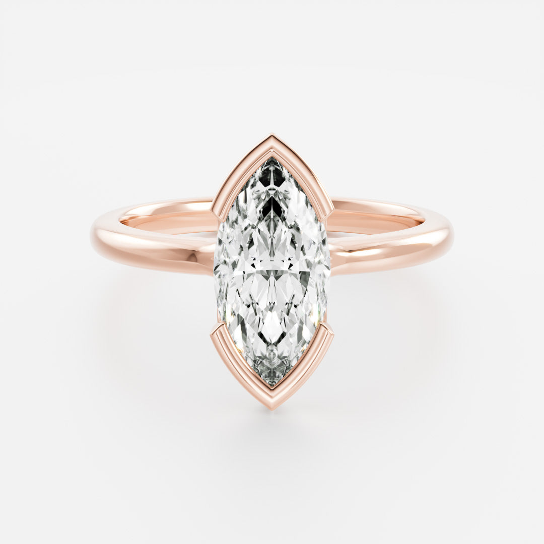 Solitaire- 1.0 CT Oval Moissanite Engagement Ring