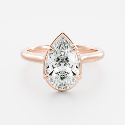 Solitaire- 1.0 CT Oval Moissanite Engagement Ring