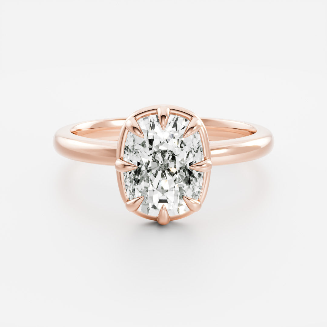 Solitaire-Oval Lab Grown Diamond Engagement Ring