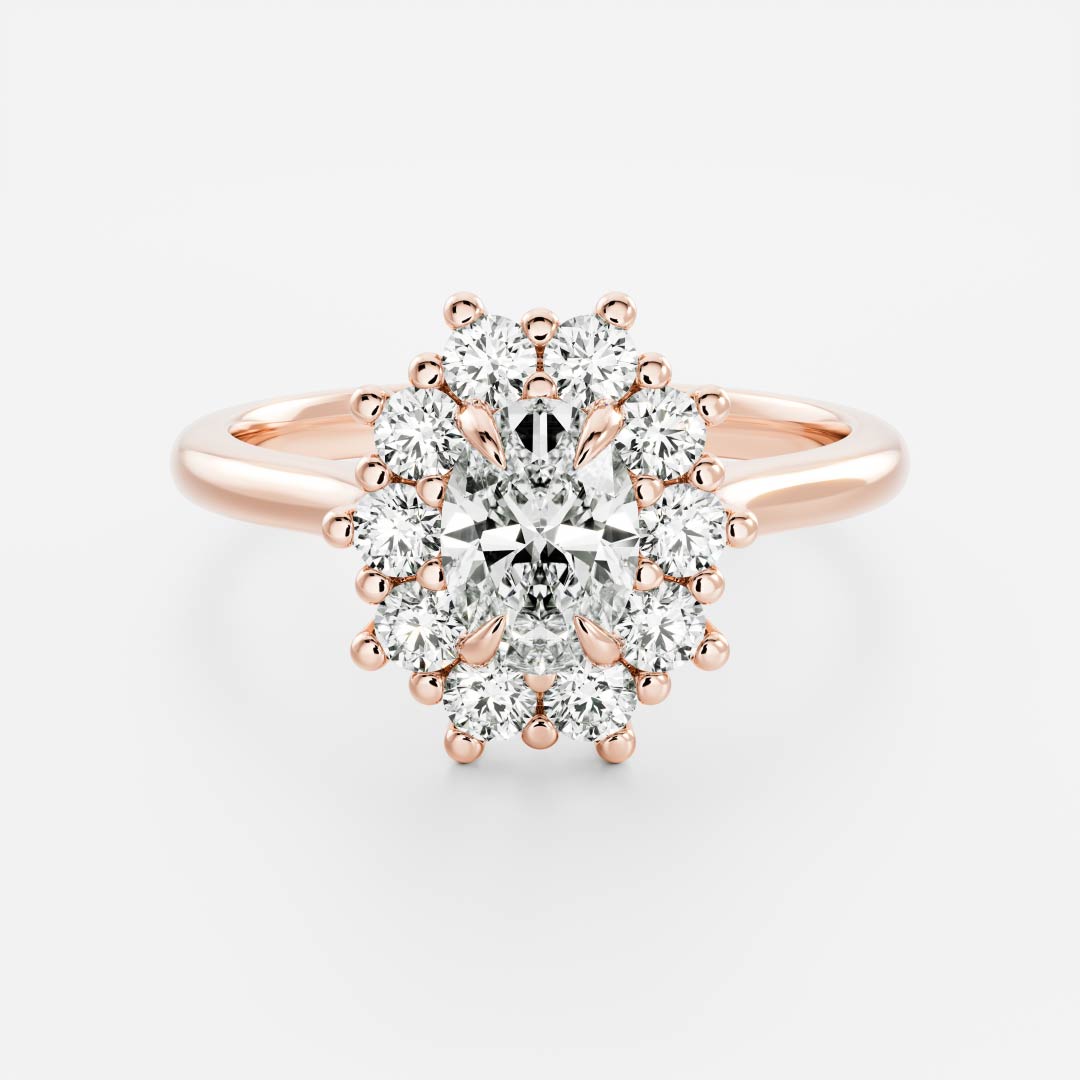 Solitaire-Oval Lab Grown Diamond Engagement Ring