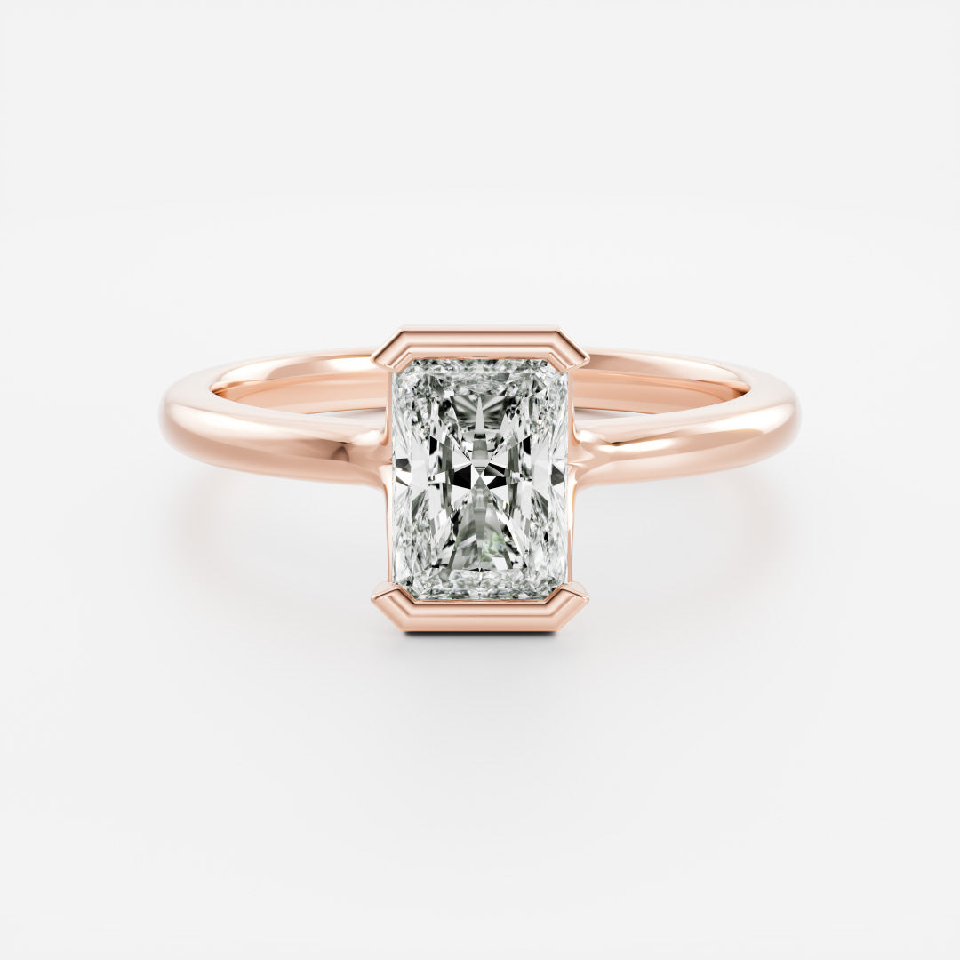Solitaire- 1.0 CT Oval Moissanite Engagement Ring