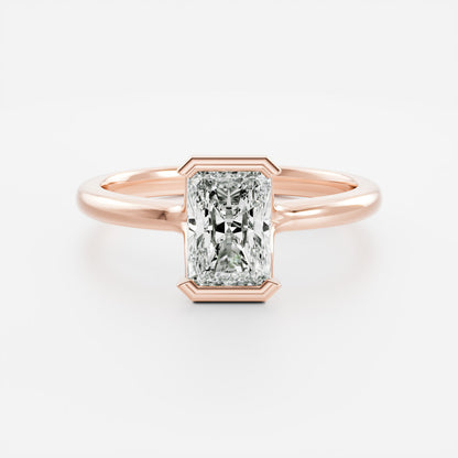 Solitaire- 1.0 CT Oval Moissanite Engagement Ring