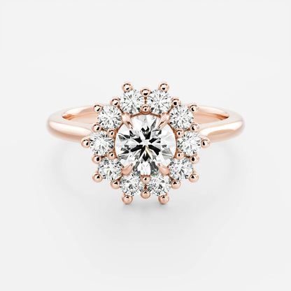 Solitaire- 1.0 CT Oval Moissanite Engagement Ring