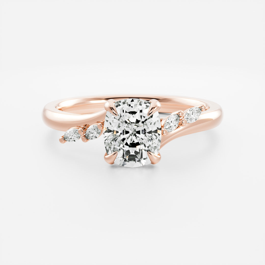 Solitaire-Oval Lab Grown Diamond Engagement Ring