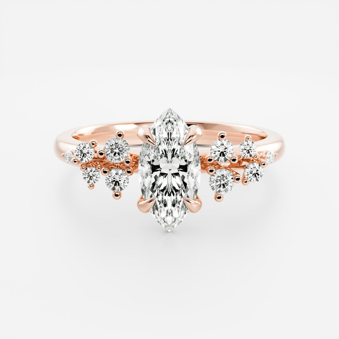 Solitaire- 1.0 CT Oval Moissanite Engagement Ring