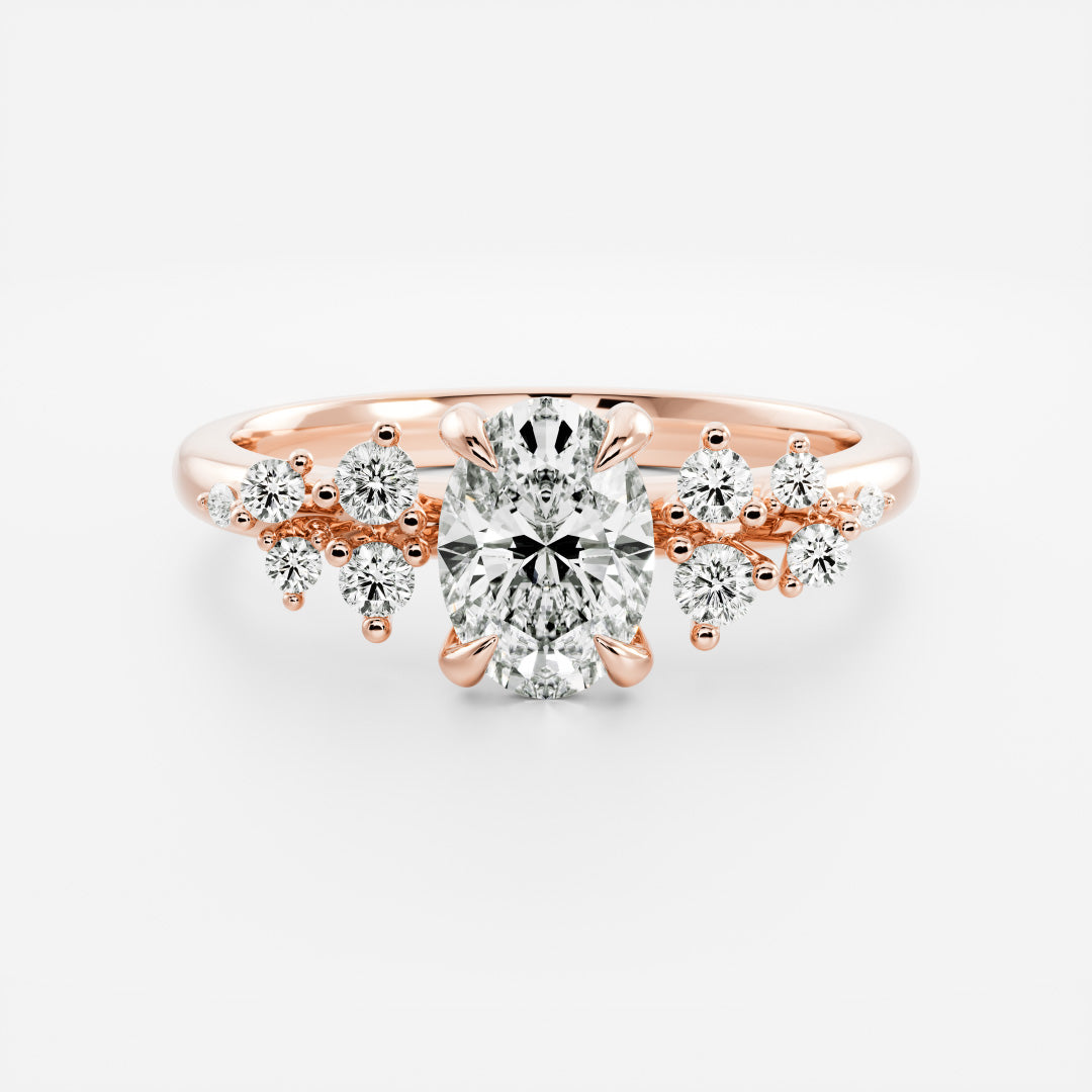 Solitaire-Oval Lab Grown Diamond Engagement Ring