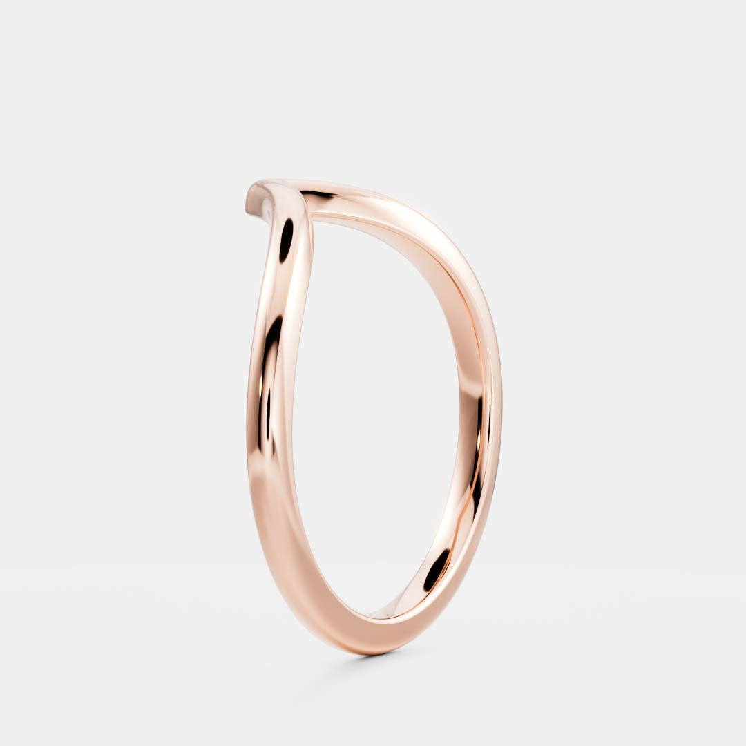 Chevron Plain- Wedding Band