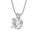 Load image into Gallery viewer, 1.0 CT Round Lab-Grown Diamond Solitaire Pendant Necklace in Gold
