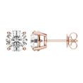 Load image into Gallery viewer, 2.0 Carat Round Lab-Grown Diamond Stud Earrings 10
