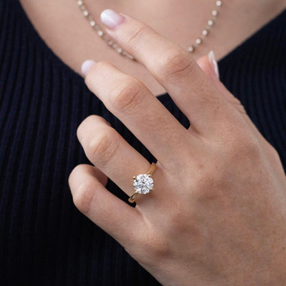 Solitaire-Oval Lab Grown Diamond Engagement Ring